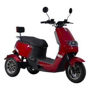 Long Range Lithium Electric Scooter Luxury Leather Seat for Commute